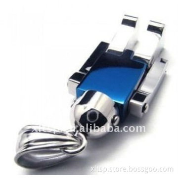 New design Stainless steel Titanium pendant Jewelry 2012(little robot pendant)